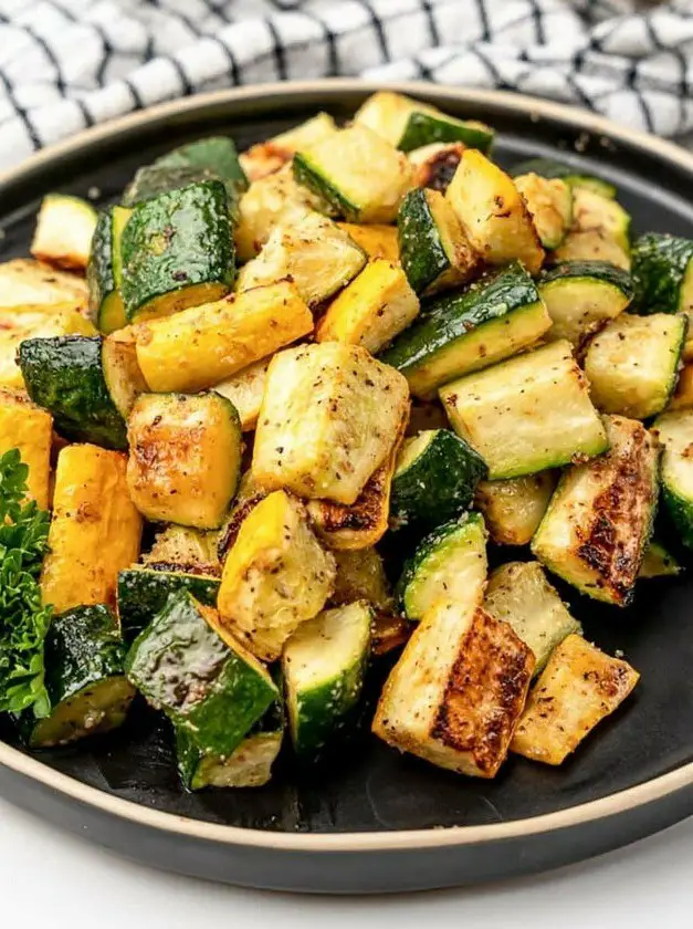 Oven Roasted Zucchini and Squash