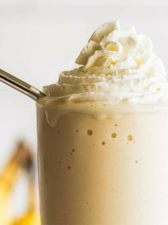 Creamy and Thick Banana Milkshake