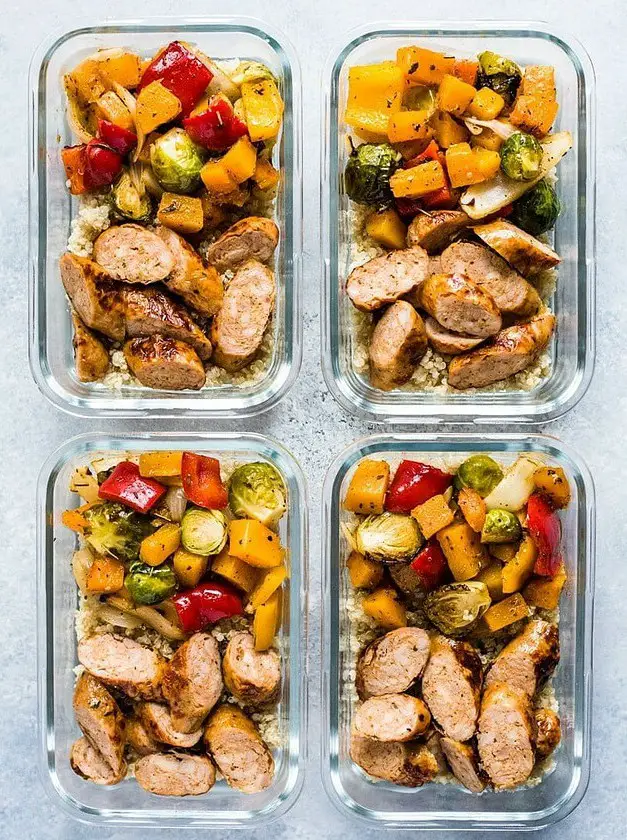 Healthy Sheet Pan Sausage and Veggies