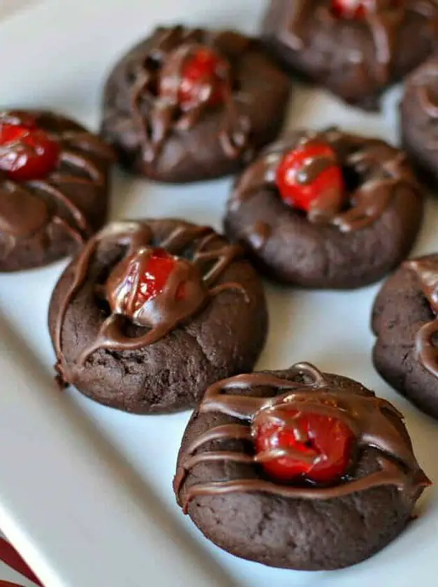 Double Chocolate Cherry Cookies