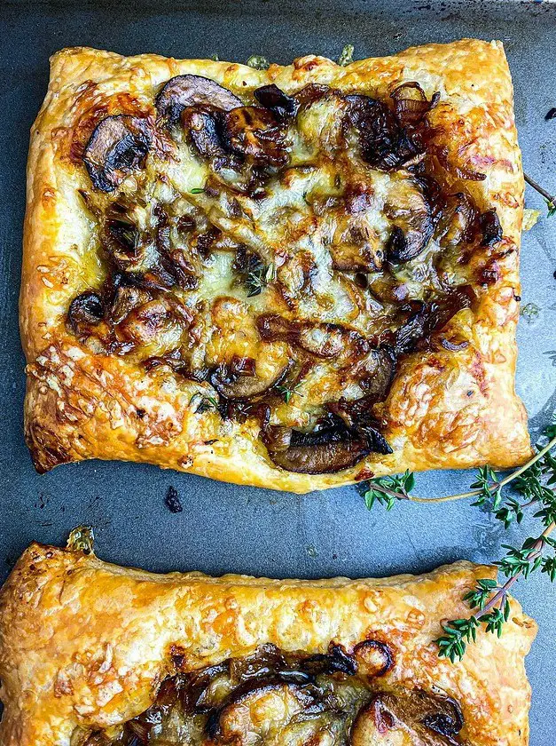 Balsamic Glazed Mushroom Tart