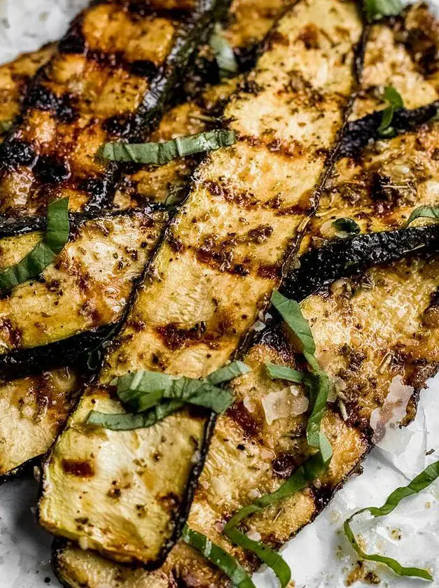 Grilled Zucchini with Parmesan