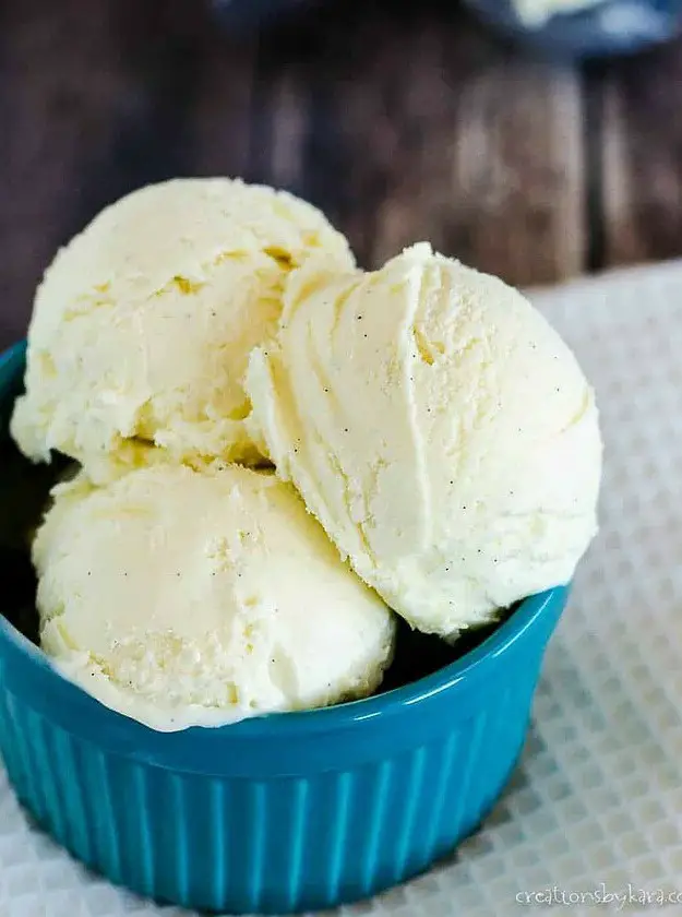 Homemade French Vanilla Ice Cream