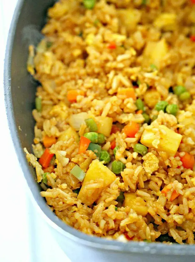 Easy Coconut Shrimp and Tropical Fried Rice