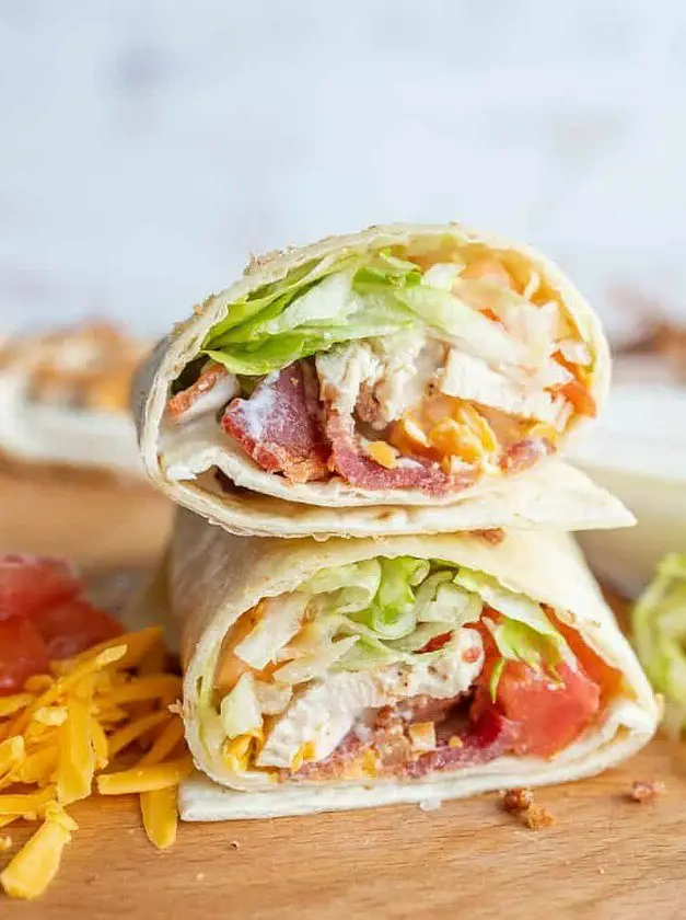 Chicken Wrap with Bacon and Ranch