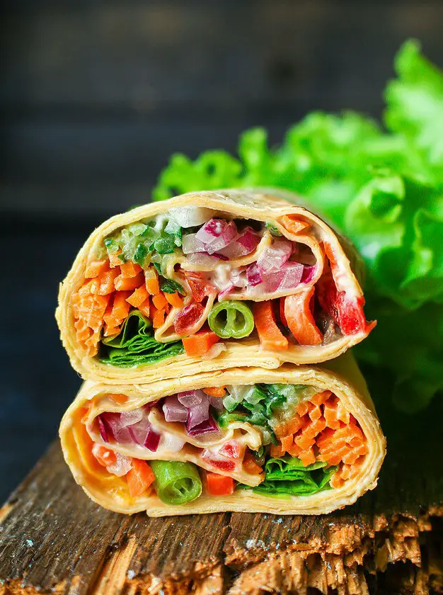 Easy & Fresh Veggie Wraps