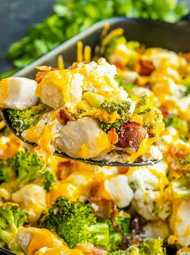 Keto Chicken Bacon Ranch Casserole