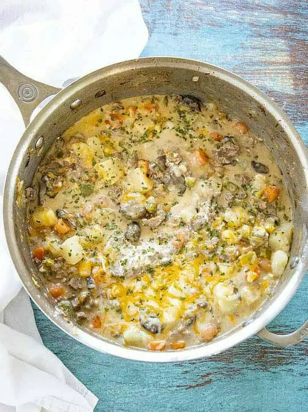 One Pot Ground Beef and Potatoes