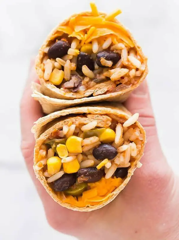 Slow Cooker Vegetarian Burritos