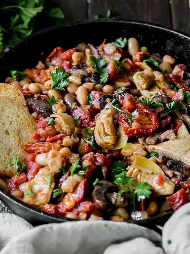 Tuscan White Bean Skillet