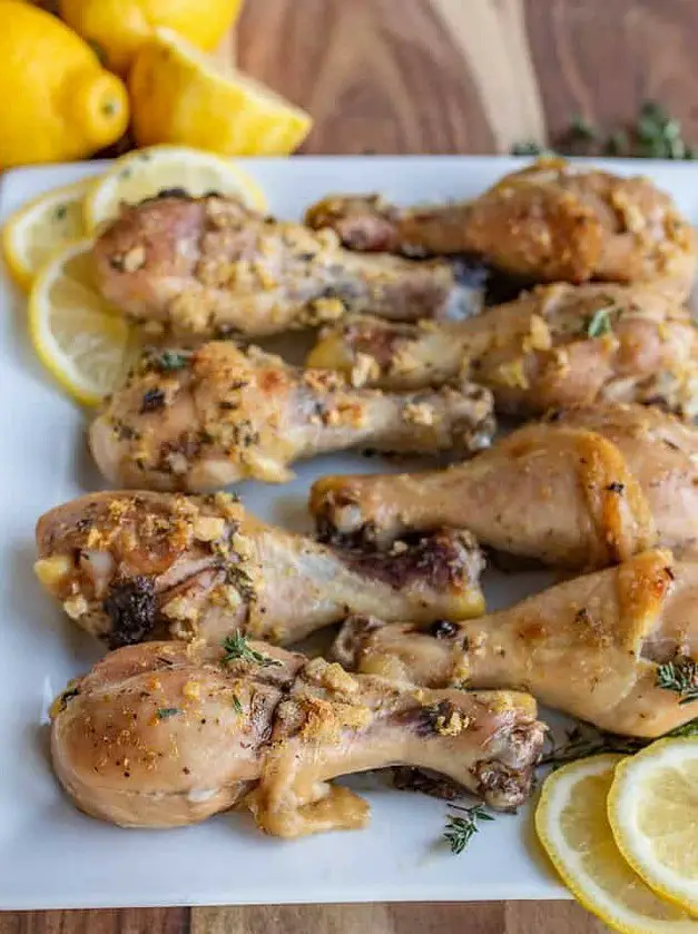 Lemon Garlic Baked Chicken Legs