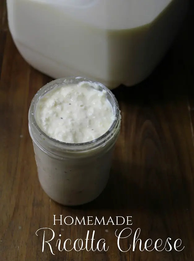 Homemade Raw Milk Ricotta Cheese