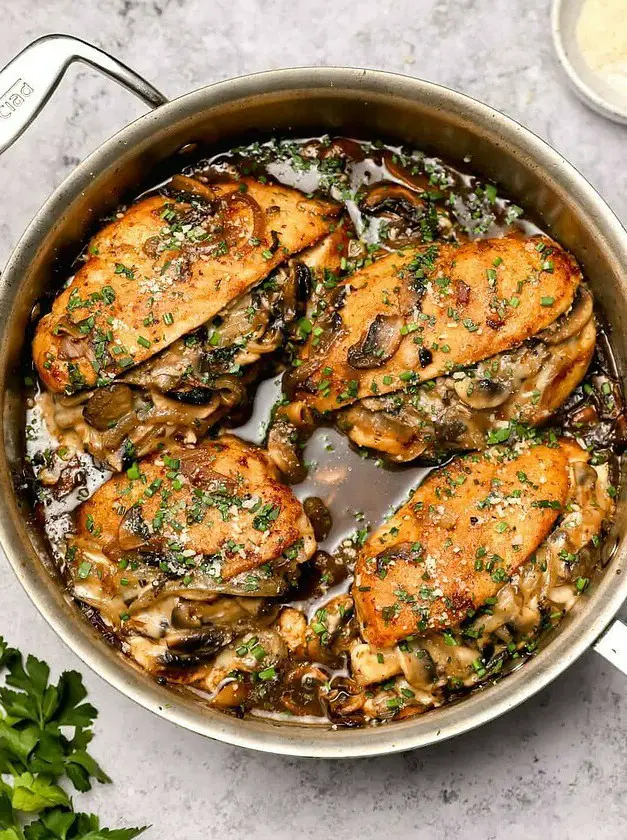 Stuffed Chicken Marsala