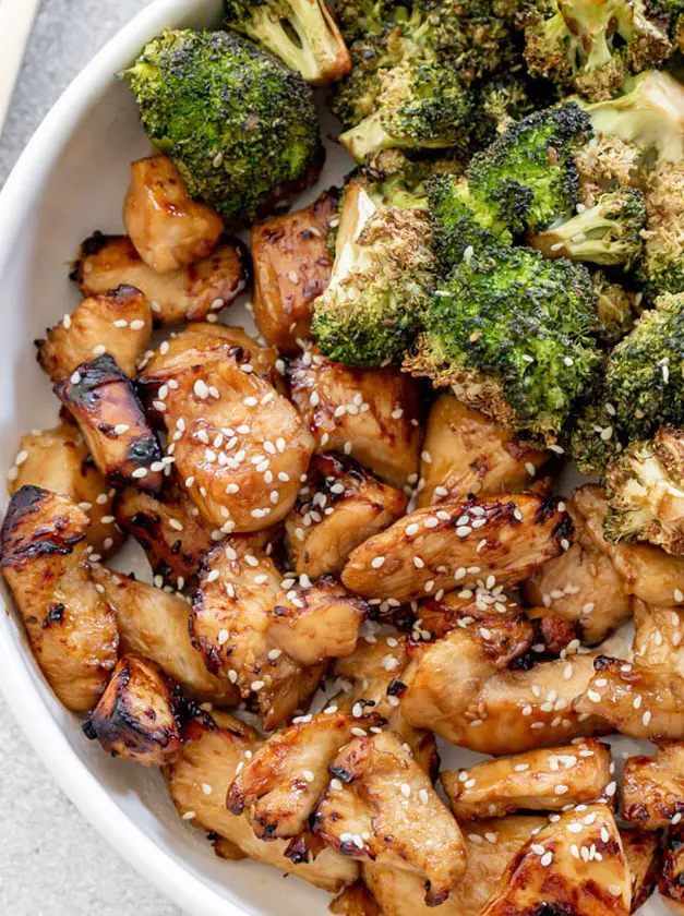 Air Fryer Chicken and Broccoli