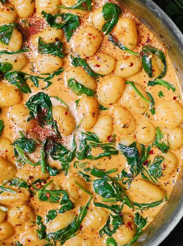 Creamy Spinach Gnocchi