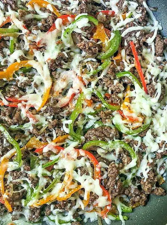 Keto Philly Cheesesteak Skillet