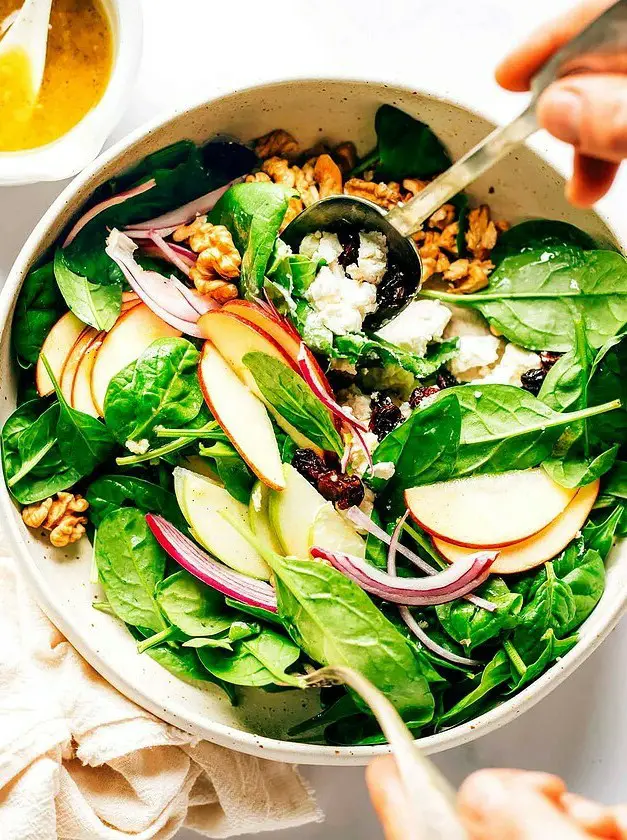 Apple Spinach Salad