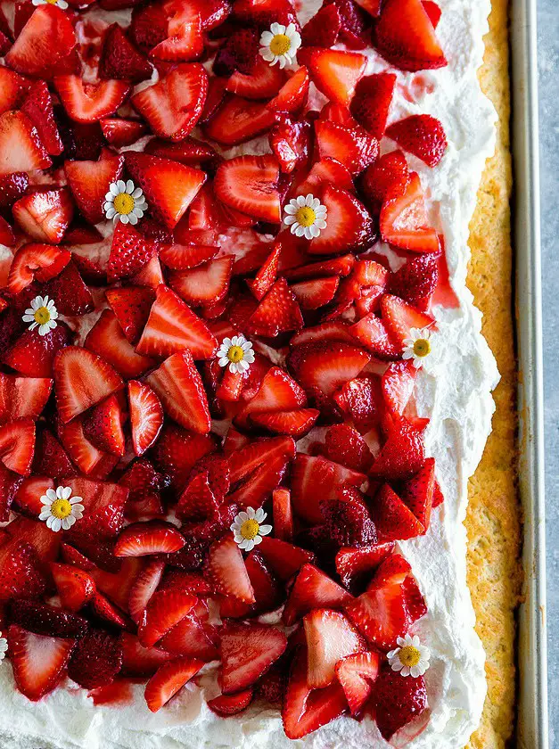 Sheet Pan Strawberry Shortcake