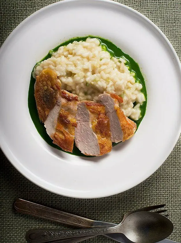 Pheasant Breast with Parsley Sauce