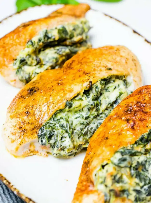 Cream Cheese Spinach Stuffed Chicken Breasts