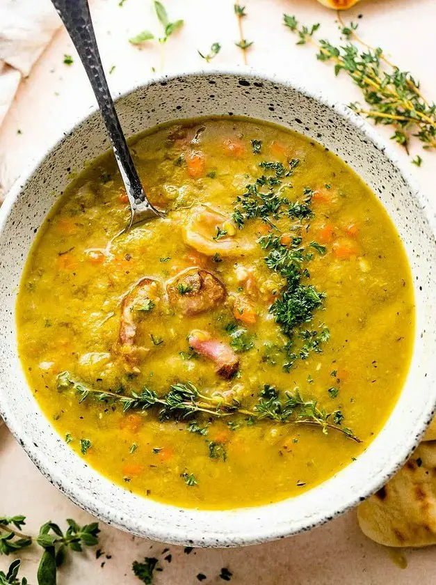 Easy Split Pea Soup with Ham