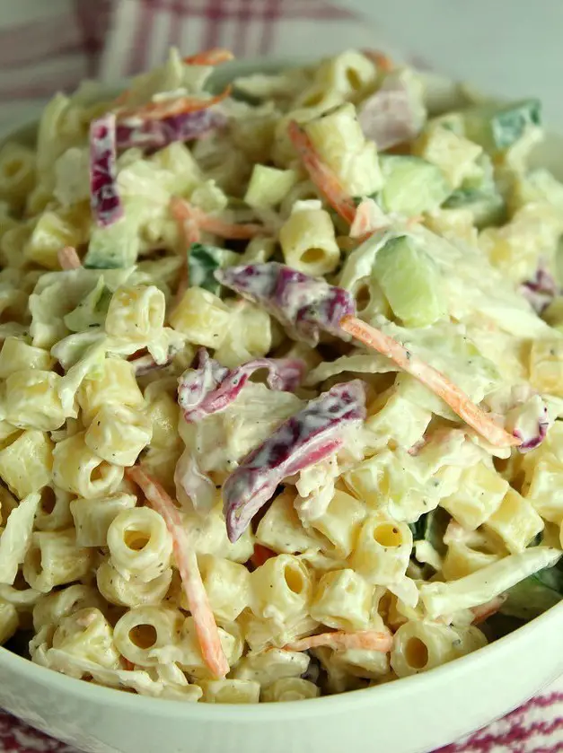 Coleslaw Pasta Salad