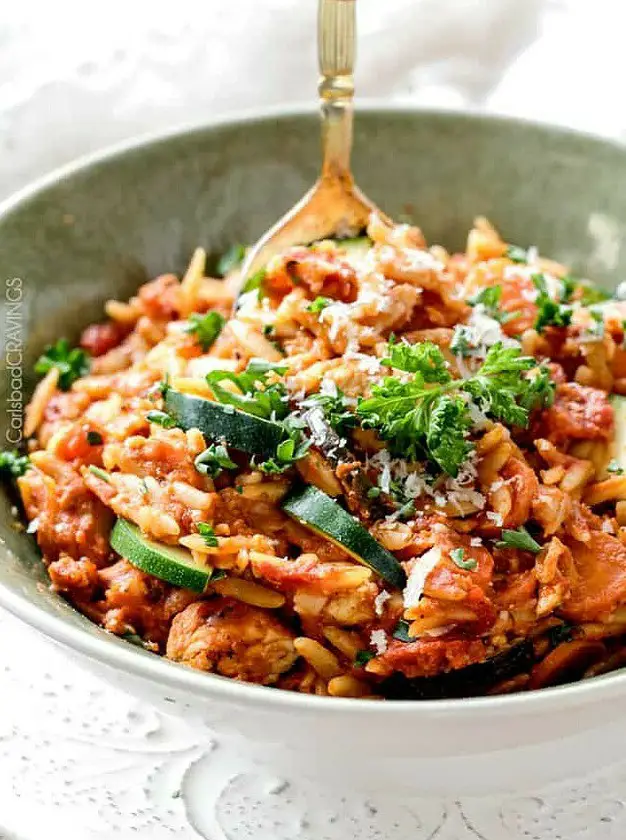 Italian Chicken and Orzo