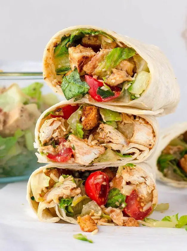 Chicken Caesar Wraps