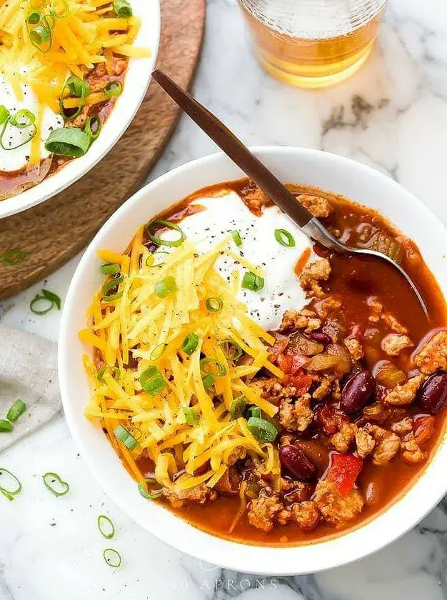 Slow Cooker Turkey Chili