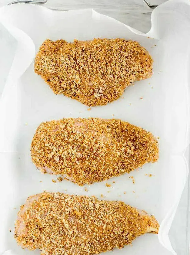 Keto Baked Breaded Chicken Breast