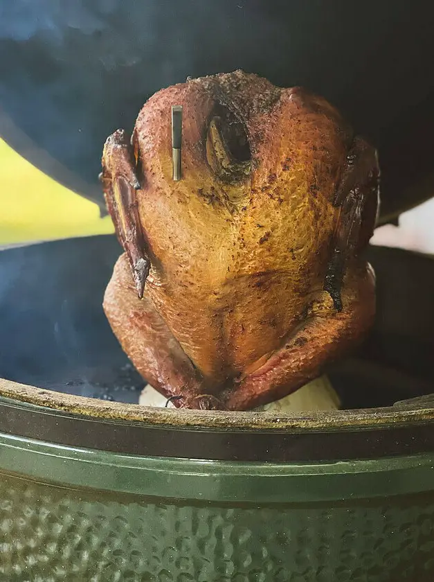 Big Green Egg Beer Can Turkey