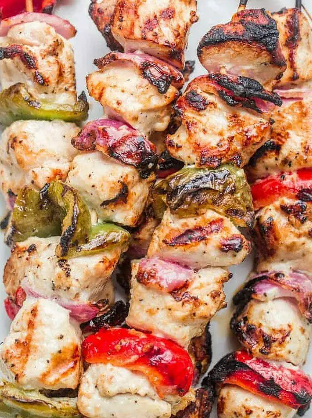 Grilled Chicken Kabobs with Vegetables