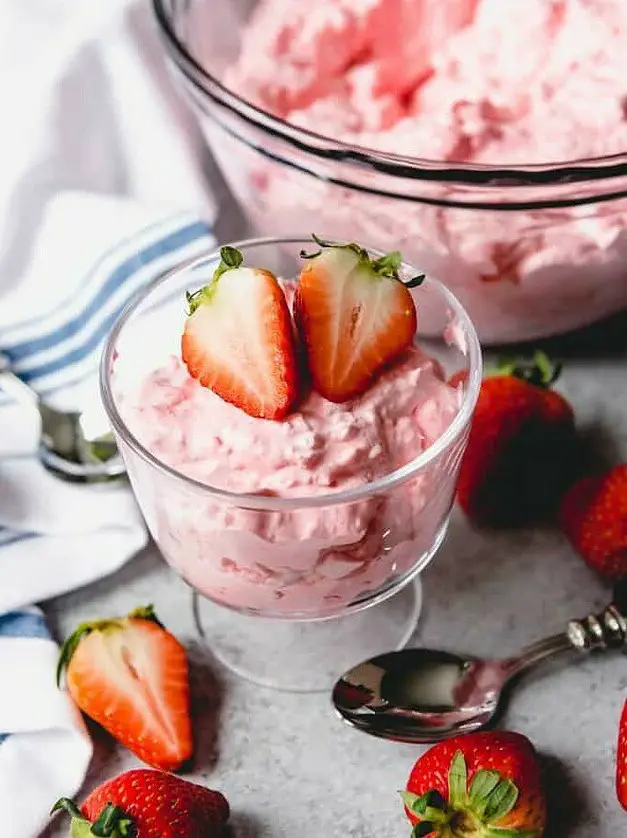 Strawberry Cottage Cheese Jello Salad