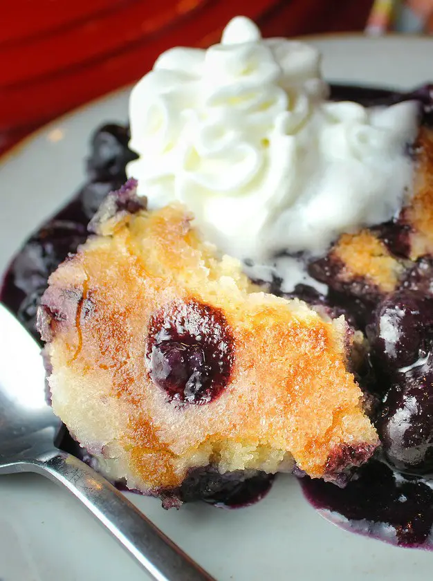 Dutch Oven Blueberry Cobbler