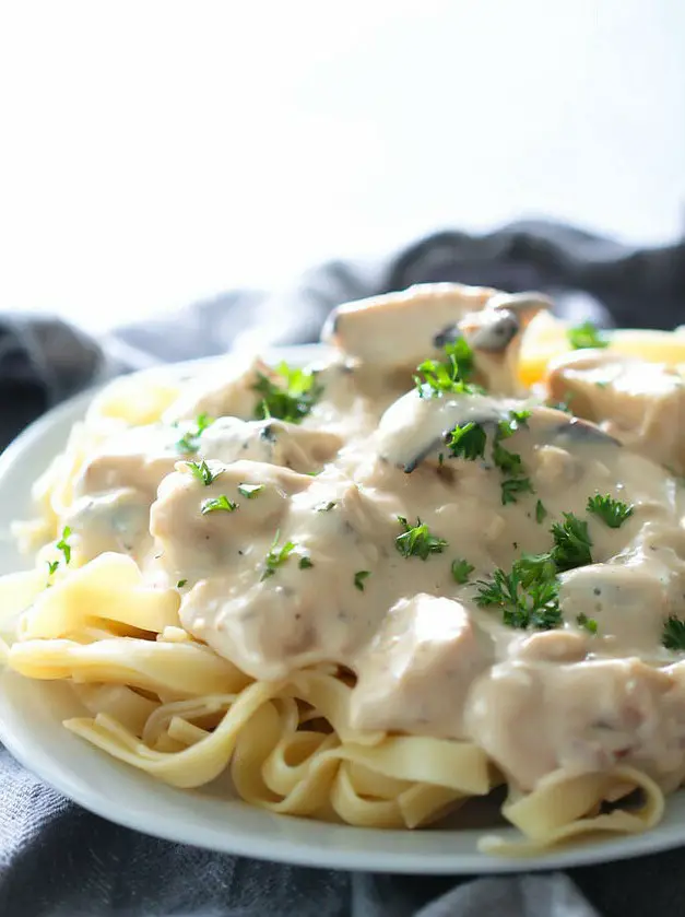 Healthier Chicken Alfredo