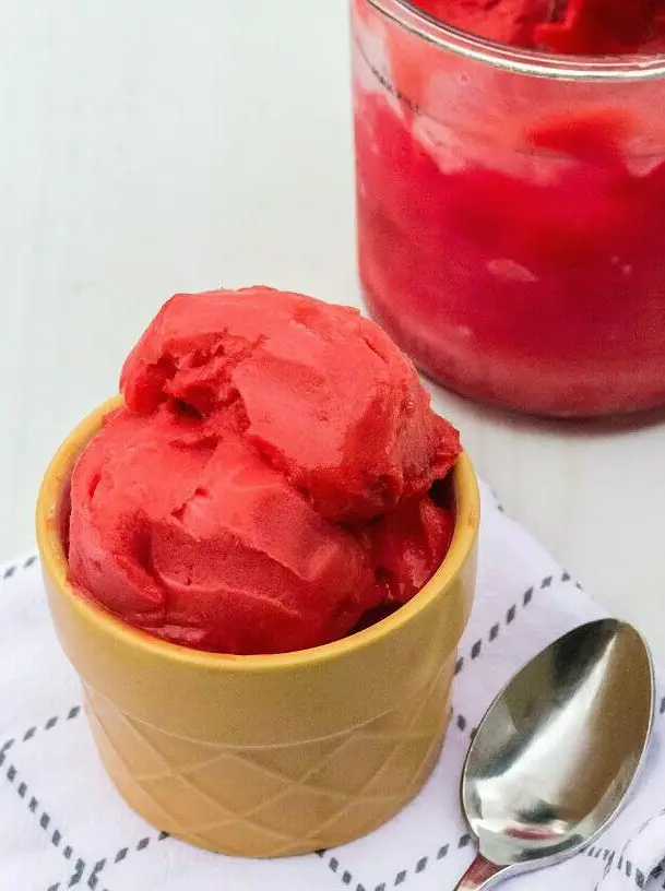 Ninja Creami Cherry Pie Sorbet