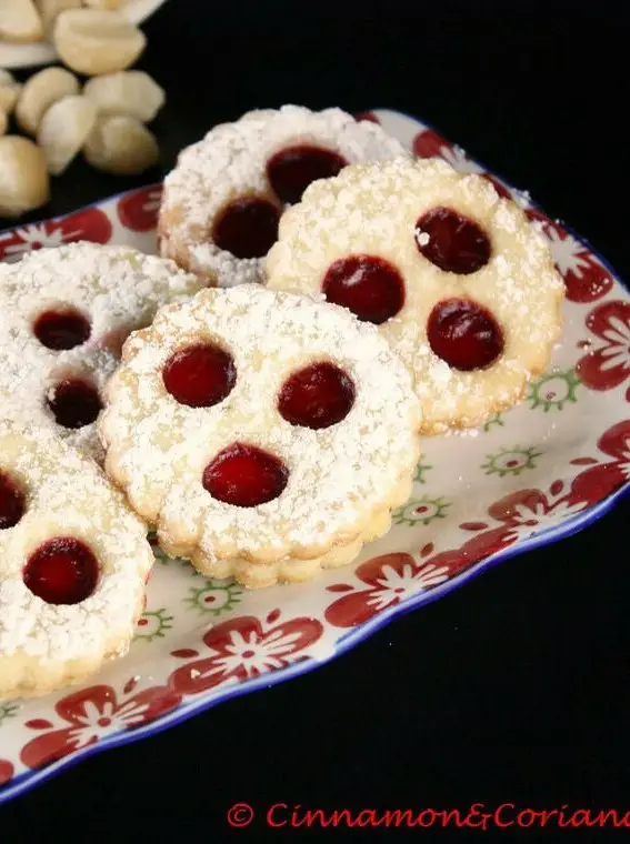 German Spitzbuben Christmas Cookies