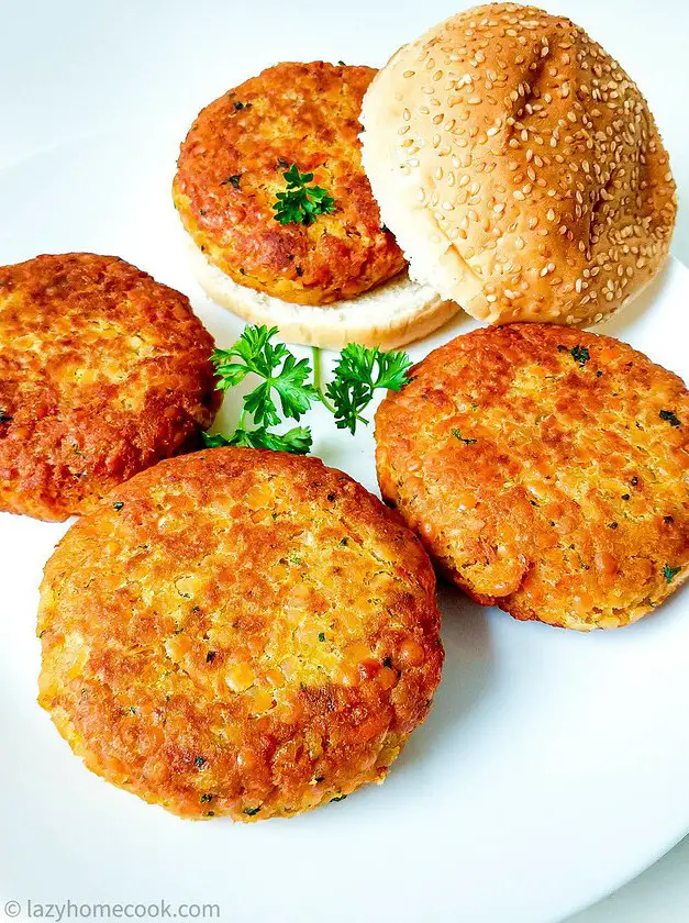 Red Lentil Burgers