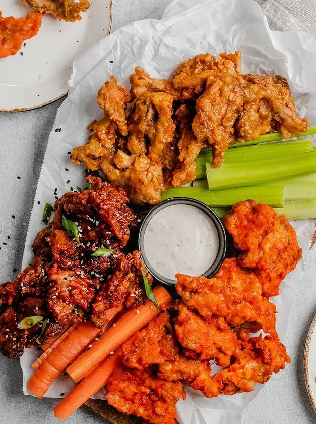 Maple Mustard Vegan Wings