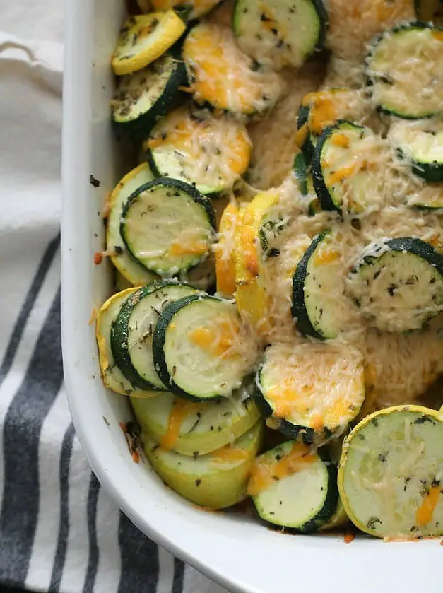 Cheesy Zucchini and Squash Bake