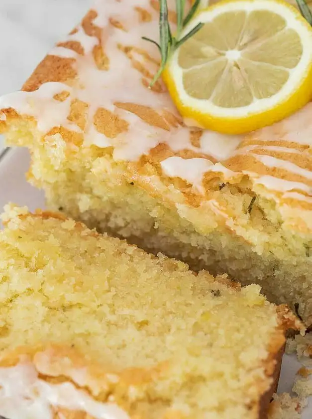 Rosemary Lemon Loaf Cake