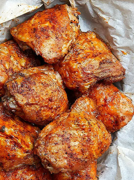 Extra Crispy Oven-Fried Chicken Thighs