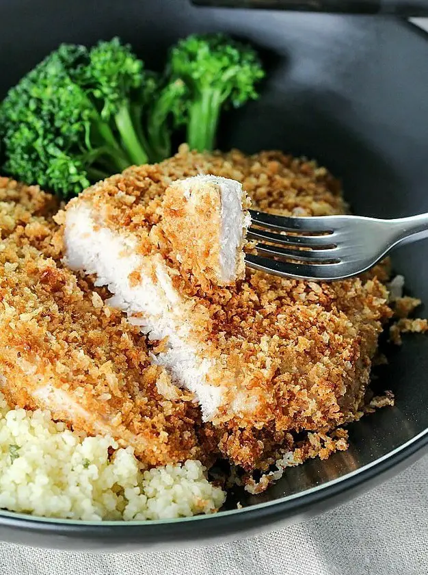 Crispy Baked Breaded Pork Chops