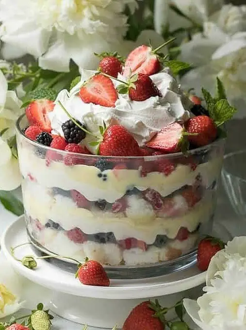 Mixed Summer Berry Trifle