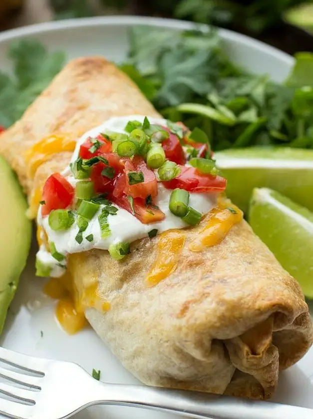 Baked Chicken Chimichanga