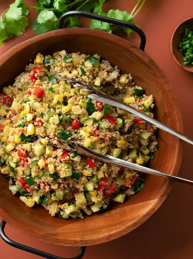 Veggie Quinoa with Zucchini and Corn