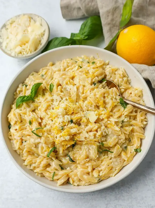 Creamy Lemon Orzo