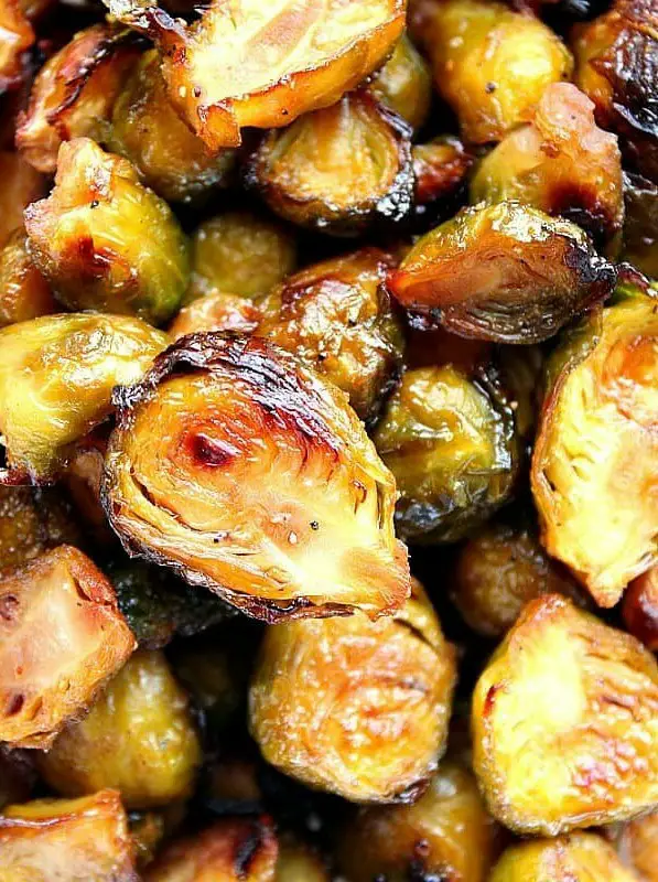 Honey Balsamic Roasted Brussels Sprouts