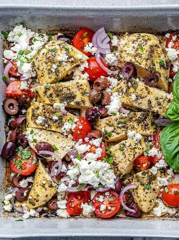 Greek Oven Baked Chicken Breast