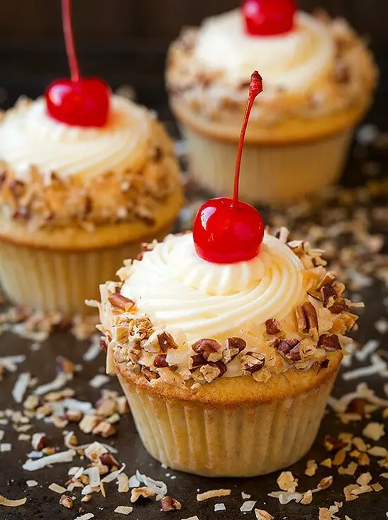 Italian Cream Cupcakes